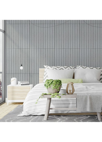 Покрытие виниловое самоклеющееся 3D рейки 600х600х2,8мм SW-00003243 Sticker Wall (364656674)