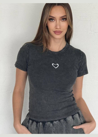 Базовая футболка графитовая Adelante - (332615056)