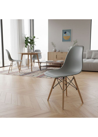 Стілець Eliot Світло-сірий (ELIOTLG) Intarsio (372178914)