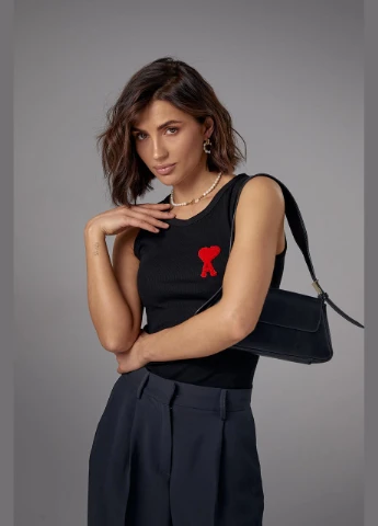 Женская майка в рубчик Ami Pari Lurex — 282396957