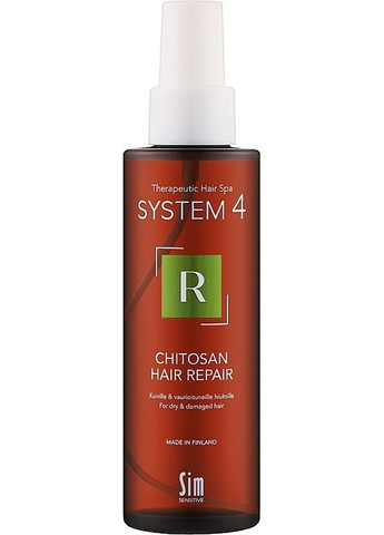 Спрей "R" для відновлення структури волосся System 4 Chitosan Hair Repair 150ml (1364403-22264788) Sim Sensitive (368661124)