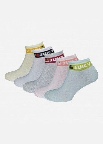 Набір жіночих шкарпеток коротких бавовняних Лана JUICY 5 пар Асорті No Brand (278369140)
