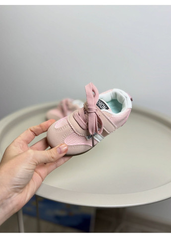 Рожеві всесезонні кросівки дитячі 19 розмір рожеві 1591 No Brand