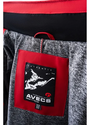 Червона демісезонна куртка червона з мембраною 50573/4 3xl Avecs