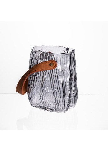 Ваза сумочка с ручкой 12×8.5×16 (см) декоративная стеклянная ваза для цветов 800 (мл) HP-19-154-2 Yiwu (371161090)