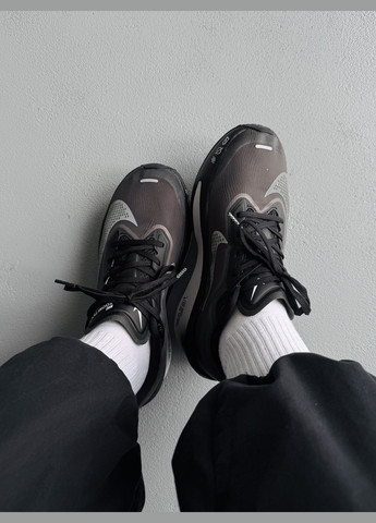 Черные демисезонные кроссовки мужские nike zoom fly 6 black grey | найк зум флай 6 черные No Brand