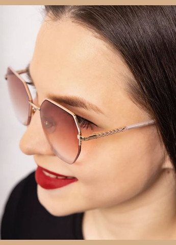 Тоновані окуляри для зору напівоправа для далі +1.75 пудра Seventy (334299993)