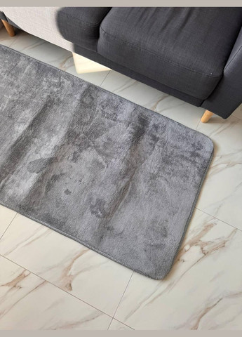 Килим у передпокій прогумований з ворсом 150х200 см Сірий (П4К-norka-kover-004-02) No Brand (323160692)