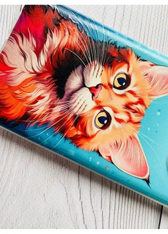 Чехол с защитой камер на iPhone 15 Plus Кошка (принт 408) Creative (356121633)