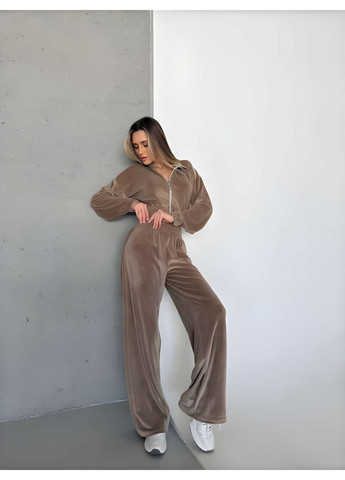 Розовый велюровый спортивный костюм, женский велюровый костюм, костюм из велюра без капюшона. Україна (355059385)