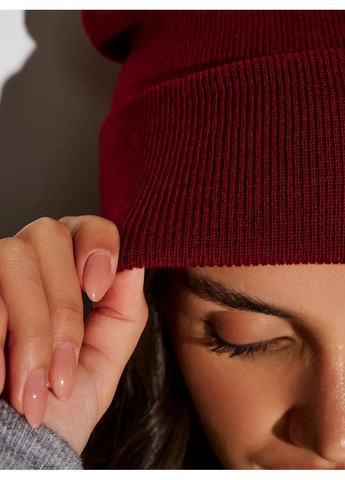 Молодіжна двошарова шапка біні лонг No Brand Шапка біні лонг лопата (362411540)