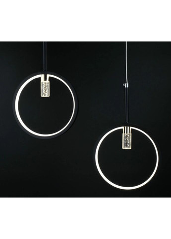 Люстра светодиодная потолочная LED светильник для квартиры на потолок лэд 26835 Черный 30-150х6х80 см. Sunnysky (324396397)