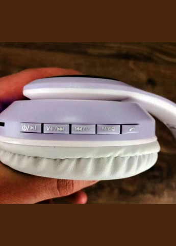 Бездротові дитячі Bluetooth навушники Ear VZV-23M з котячими вушками Бузкові Cat (358885594)