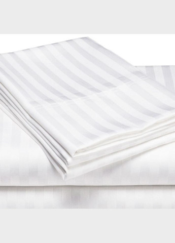 Простынь сатин страйп - 200x220 Белая Viluta (316450824)