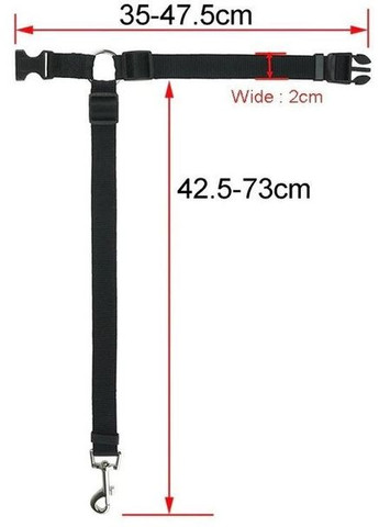 Ремень безопасности в автомобиль для собаки Black (050596) 4Dog (349843772)