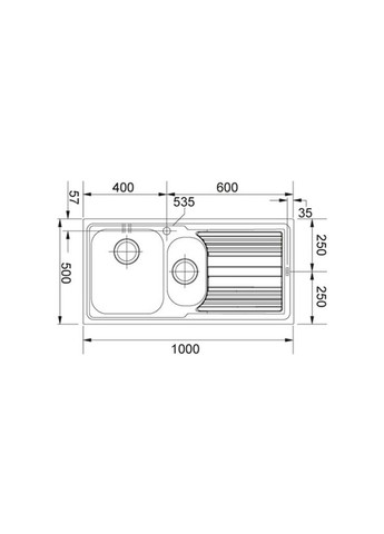 Мийка кухонна (m479058) FRANKE Logica line LLL 651 (372966063)