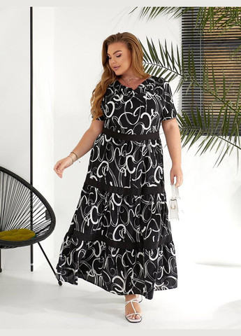 Черное пляжное, повседневный, кэжуал, вечернее женское платье No Brand