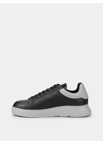 Кольорові кеди низькі 7831847 сірий/чорний 5q335 Emporio Armani