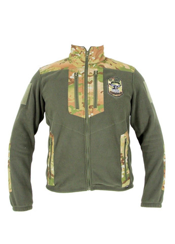 Кофта військова 93ОМБР ворон fleece хакі Cordura mc M-GEAR (341084655)