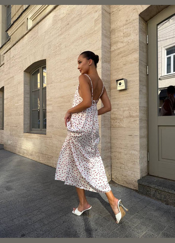 Белое платье шелк армани,длинное с размером на бретельках No Brand