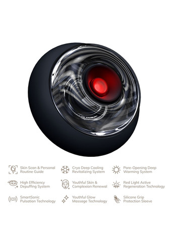 Масажер для обличчя та тіла Sonic Cool&Warm Face and Body Massager 9в1 black GESKE (341525965)