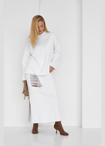 Жіночий спідничний костюм з оригінальним декором Liton (296658504)