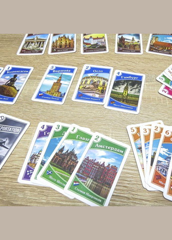 Карткова гра "Галопом по Європі" 1205ATS 72 картки, правила Artos Games (301790190)