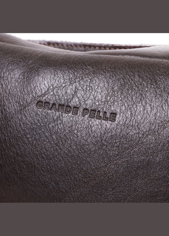 Сумка мужская кожаная через плечо бананка на пояс 22575 Коричневый Grande Pelle (306882233)