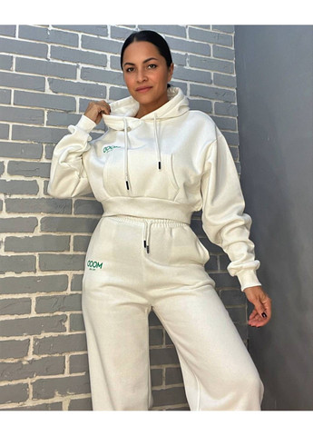 Костюм 493-497 світшот капюш короткий MOOD брюки резинка фліс Quzen (304062682)