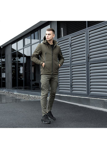 Оливкова (хакі) демісезонна куртка motive хакі Pobedov