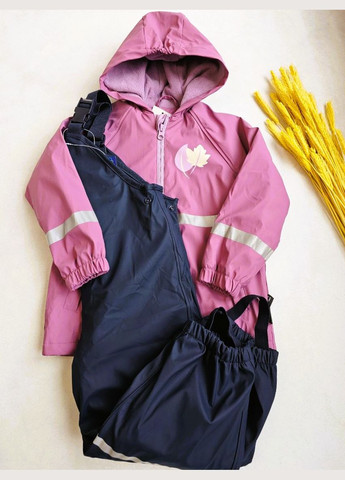 Дождевик детский костюм на флисе грязепруф Lupilu Куртка та Напівкомбінезон (326598611)