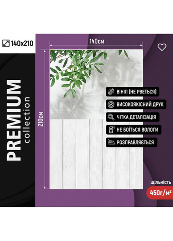 Фон для предметної зйомки з білою шестикутною плиткою і дерев’яною підлогою, мінімалізм 140×210 см, №57423 PhotoVinyl (354719977)