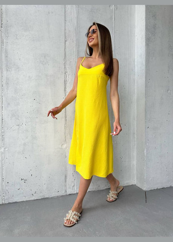 Летний женский женский сарафан на бретельках с поясом. MonCher