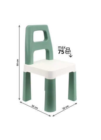 Детский стул "Kids Chair" 0181TXK зеленый, до 75 кг ТехноК (344390845)