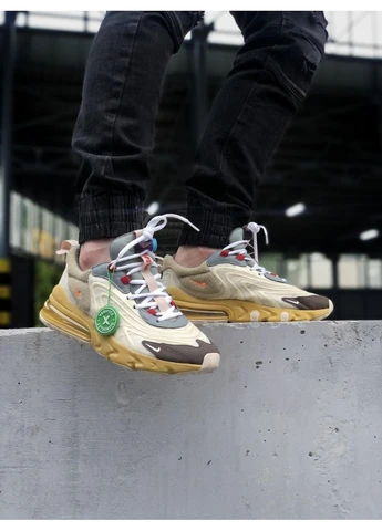 Білі літні кросівки nike air max 270 eng yellow white 2 найк аір макс 270 No Brand