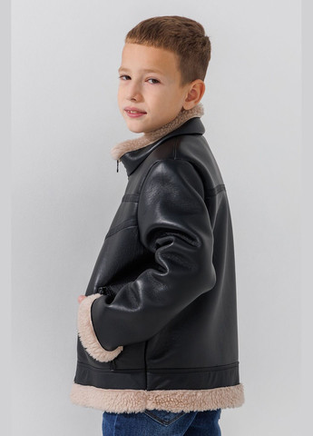 Чорна зимня дублянка для хлопчика 201910 158 см shop (2000990787583) #sbabam