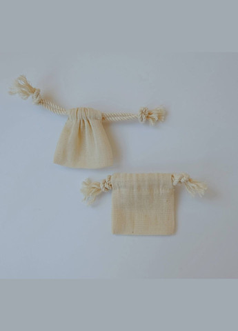 Еко мішечок з бавовни мішок для зберігання аксесуарів та прикрас шнур бавовняний 5х5 см бежевий No Brand (317299208)