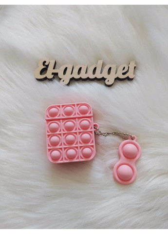 Чохол Pop it для навушників AirPods 1, 2 Попіт рожевий силіконовий Trends Airpods 1/2 (360897169)