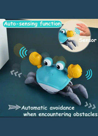 Детская интерактивная игрушка Танцующий краб на аккумуляторе, со звуковыми эффектами Green зеленый UKC (301536686)