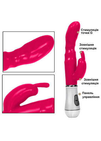 Вібратор-кролик для подвійної стимуляції (фіолетовий, живлення 2*АА) We Love (299330172)