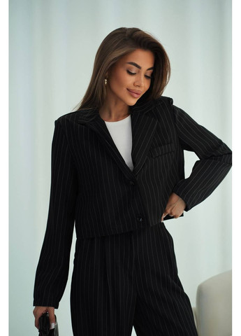 Женский брючный костюм в полоску с укороченным пиджаком MonCher (353689647)