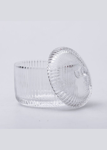 Цукерниця склянна вінтажна зі скляною кришкою Yiwu (327430239)