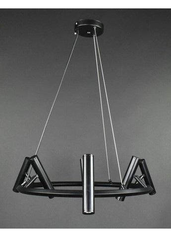 Люстра светодиодная подвесная LED светильник для квартиры на потолок лэд 27743 Черный 40-150х60х60 см. Sunnysky (324395828)
