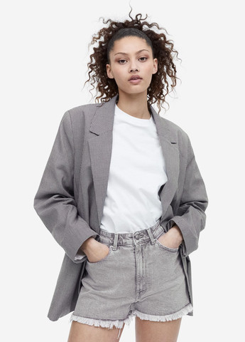 Джинсові шорти із завищеною талією H&M (338948625)