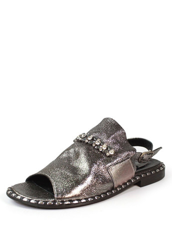 Повседневные, Кэжуал кожаные сандалии на низком ходу It-Girl на ремешке