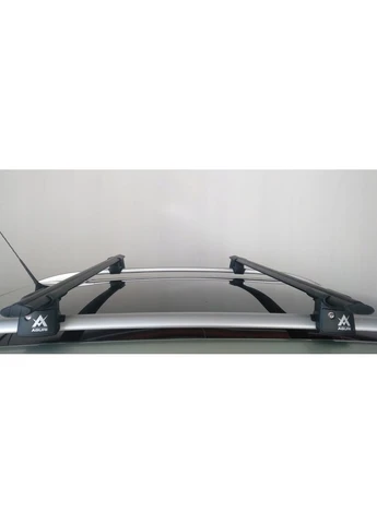 Автобагажник на стандартні рейлінги 120 см Runner II AL 1.20 A/B BL 51025 чорного кольору Aguri (392443606)