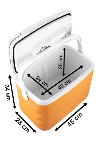 Холодильник дорожный, 34.5x45.5х33.5, 22л, 1дв., оранжевый Sencor (348058571)