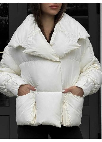 Молочная зимняя женская зимняя куртка SK