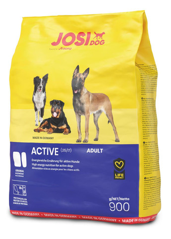 Сухой корм для взрослых собак Active Adult с мясом домашней птицы 900 г (4032254745471) JOSIDOG (279565462)