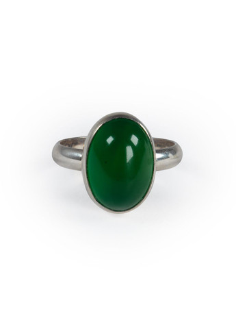 Каблучка Халцедон 12х10 мм, срібло 18 Fursa fashion (341329741)